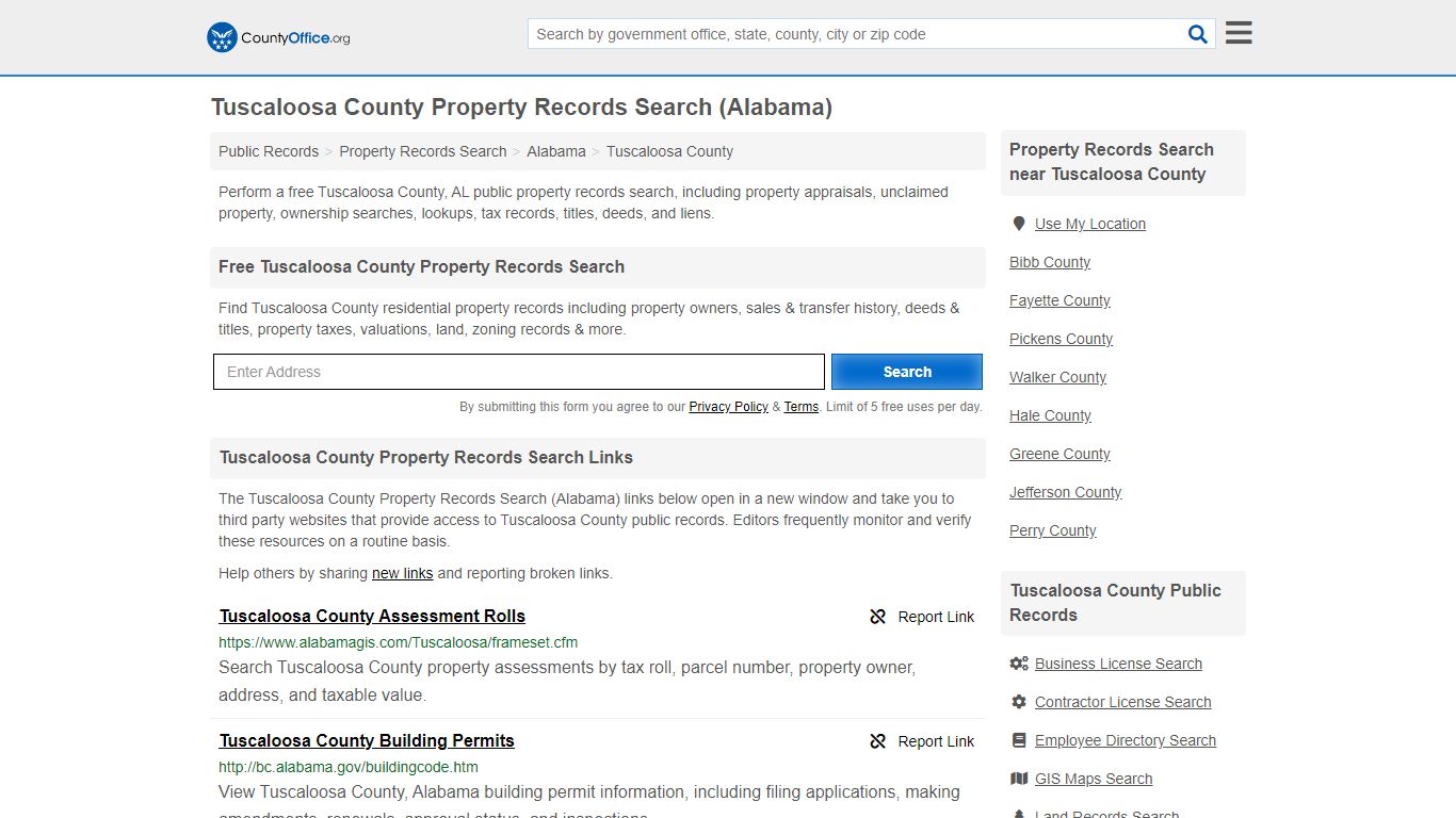 Property Records Search - Tuscaloosa County, AL ...
